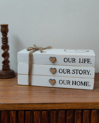 Our Home Book Set Signs