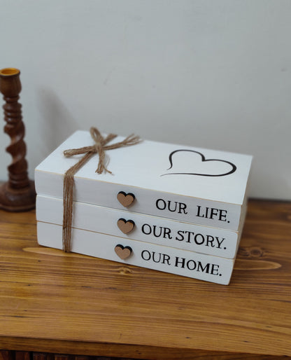 Our Home Book Set Signs