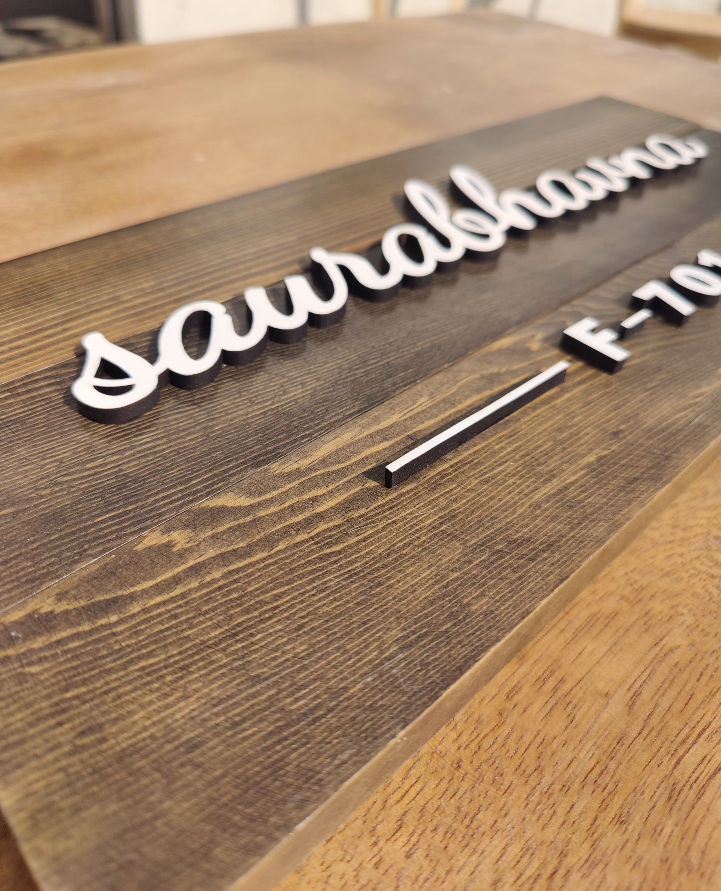 3 Plank Wooden Name Sign