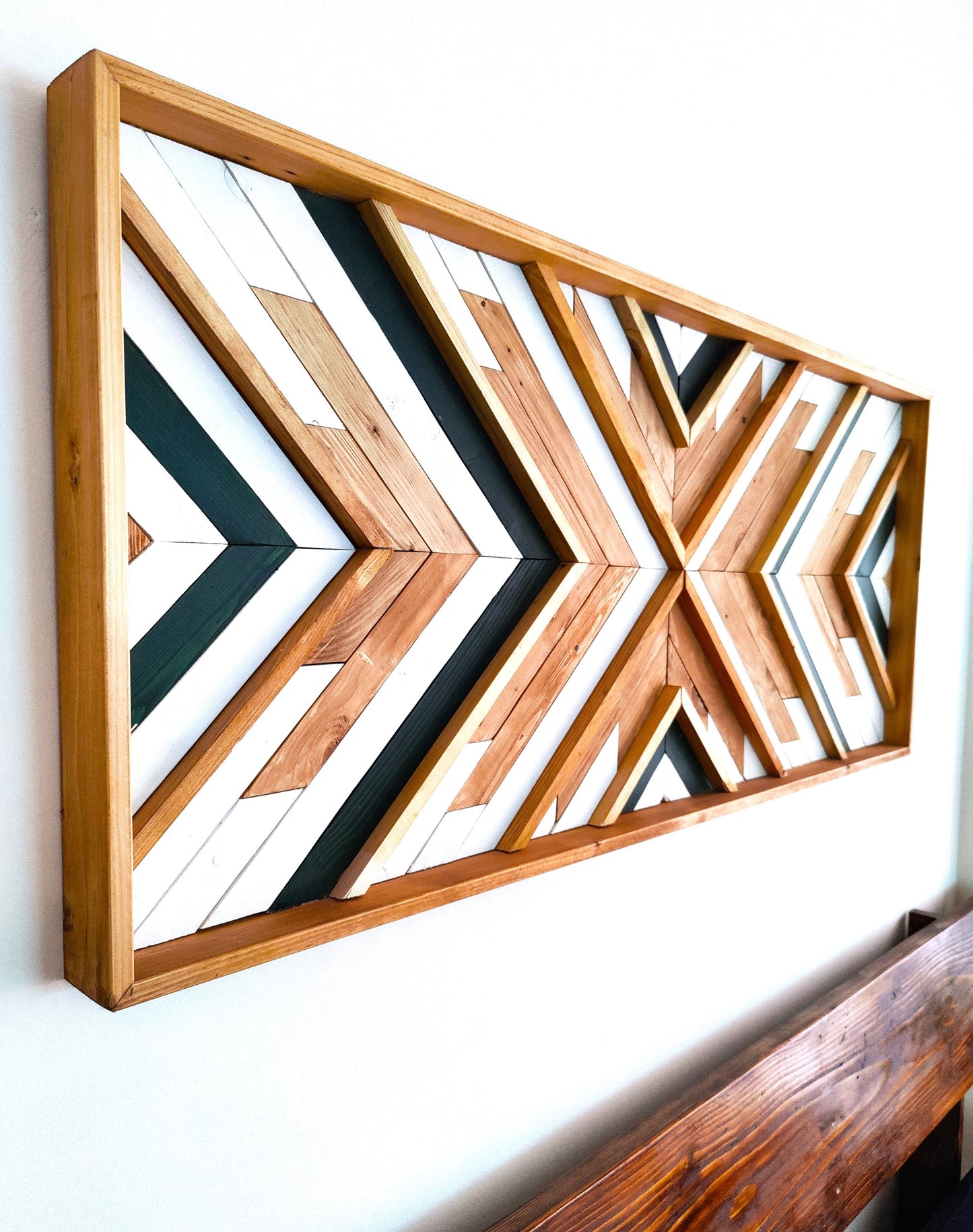 Forest Green Aztec Wall Art