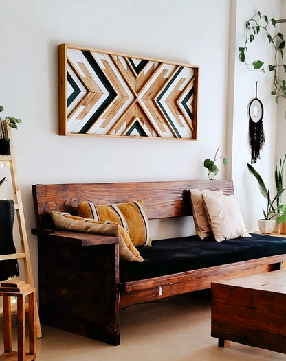 Forest Green Aztec Wall Art