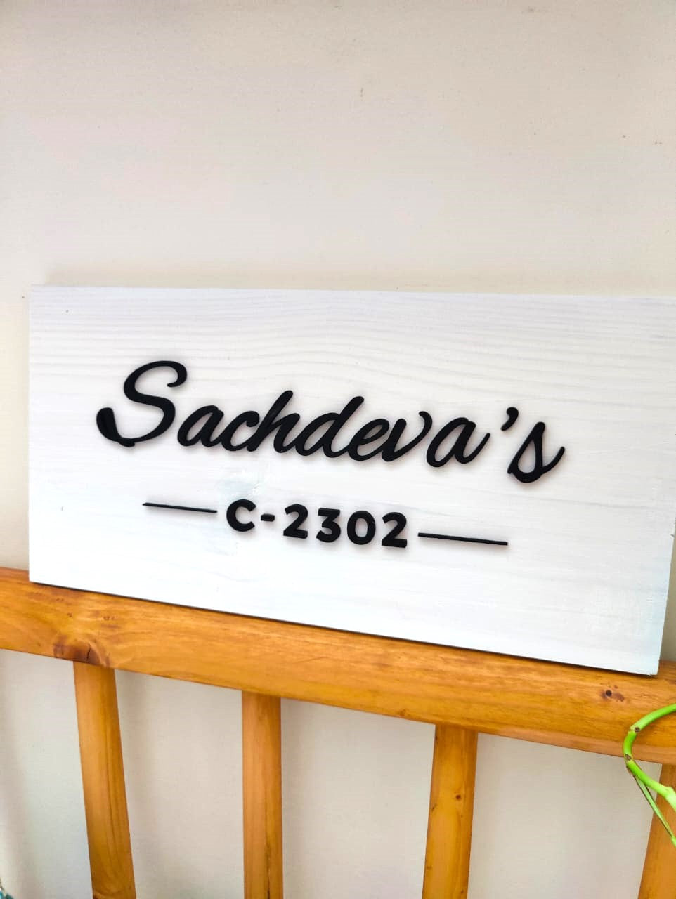 Single Plank Name Sign