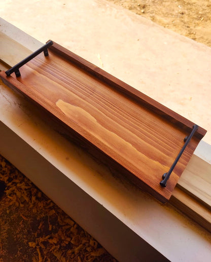 Wooden Rail Tray