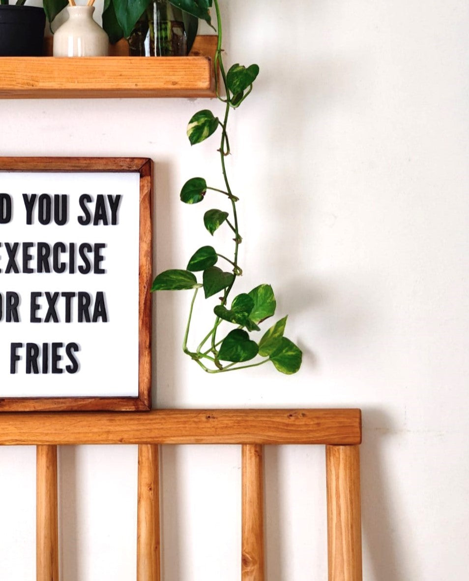 No Extra Fries Sign