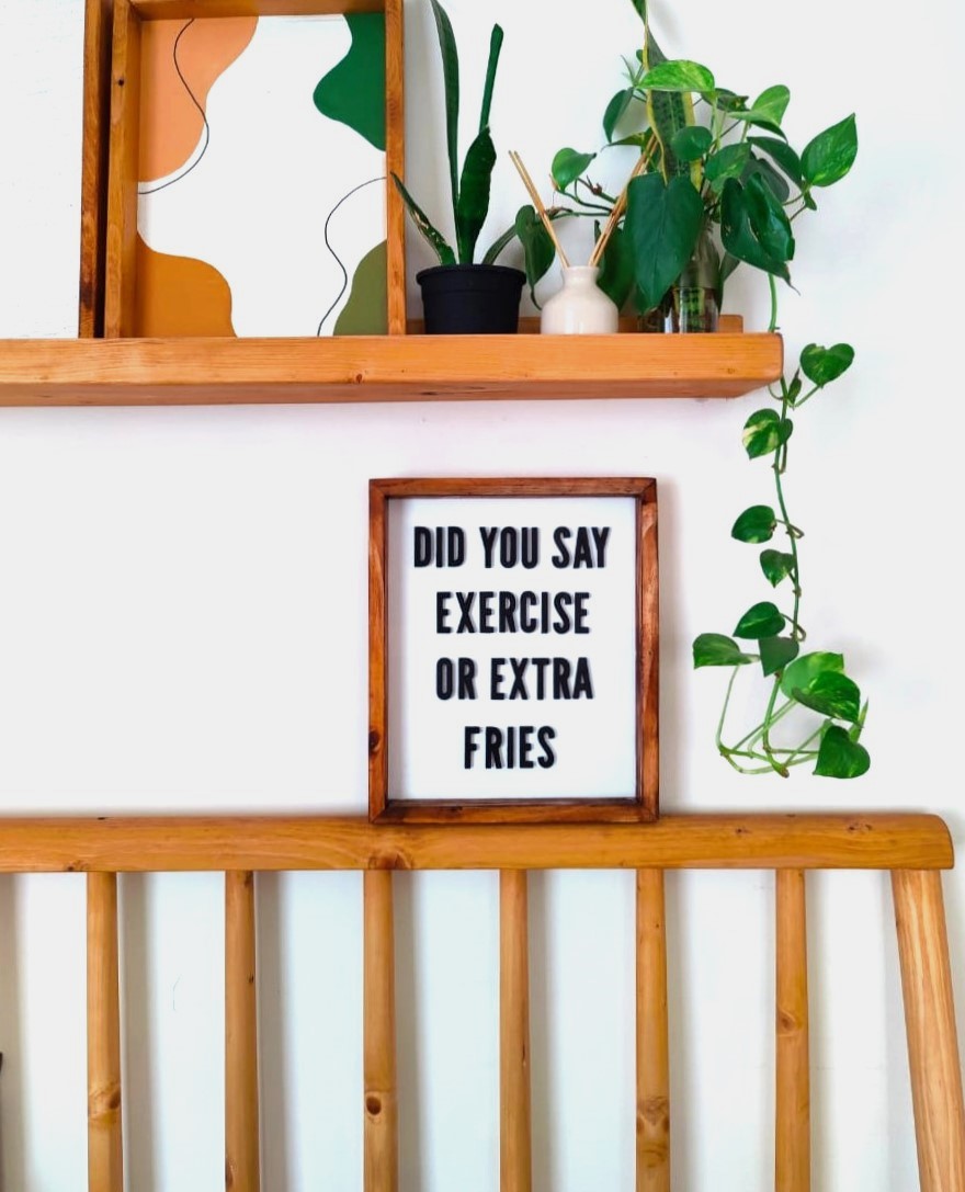 No Extra Fries Sign