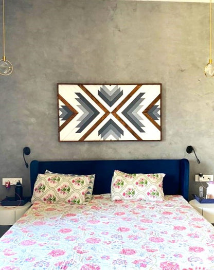 Shades Of Grey Aztec Wall Art