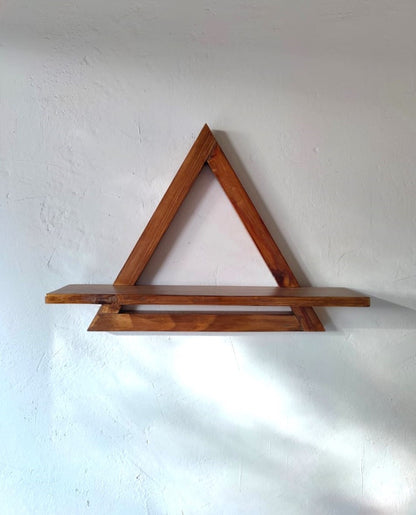 Triangular Wooden Shelf