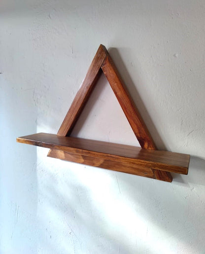 Triangular Wooden Shelf