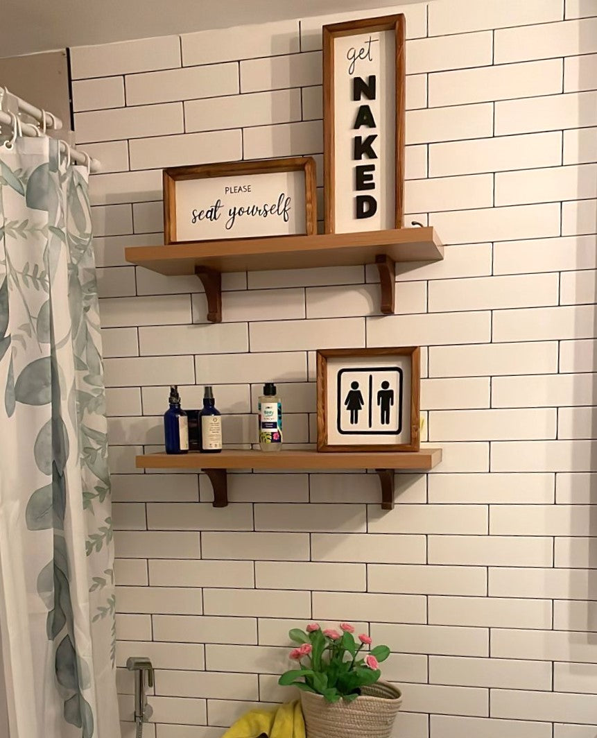 Bathroom Sign Set