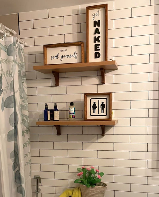Bathroom Sign Set