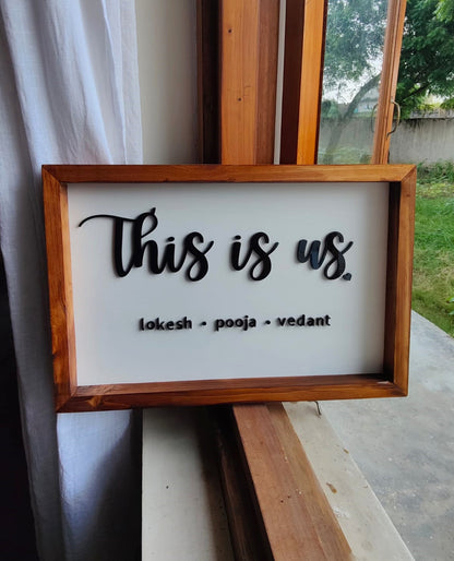 This Is Us Family Name Sign