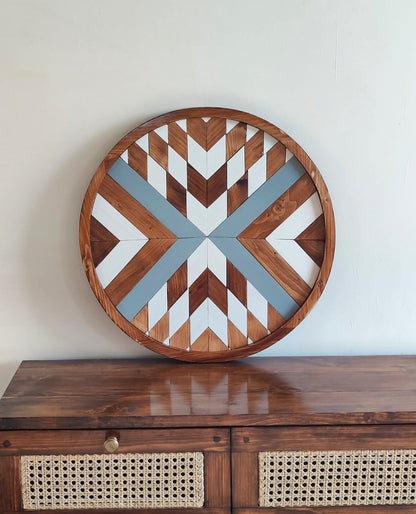 Round Aztec Wall Art