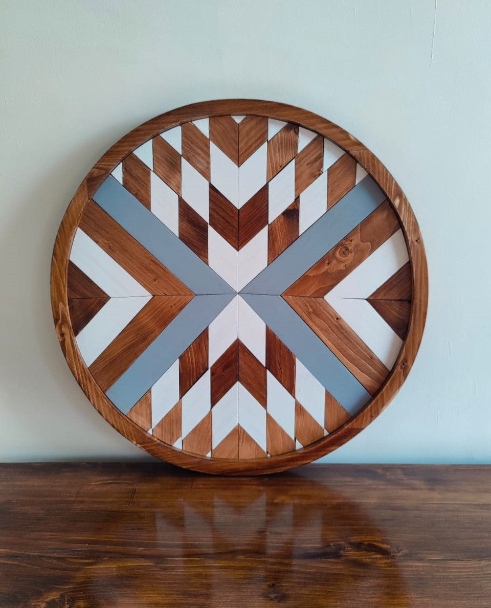 Round Aztec Wall Art