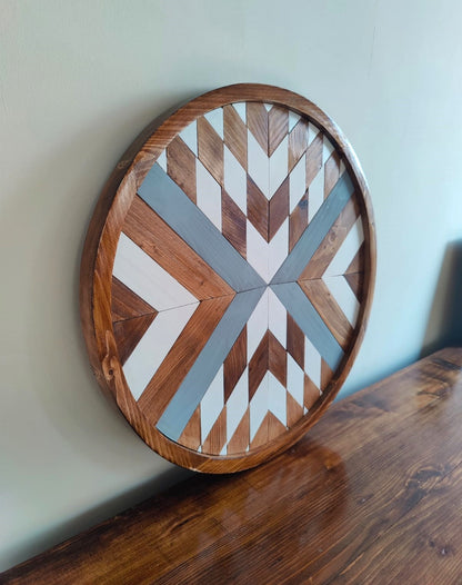 Round Aztec Wall Art