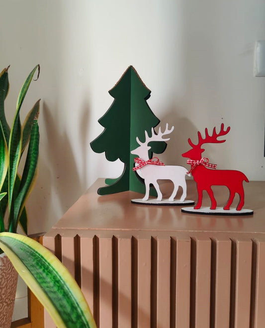 Christmas Tree & Reindeers Set