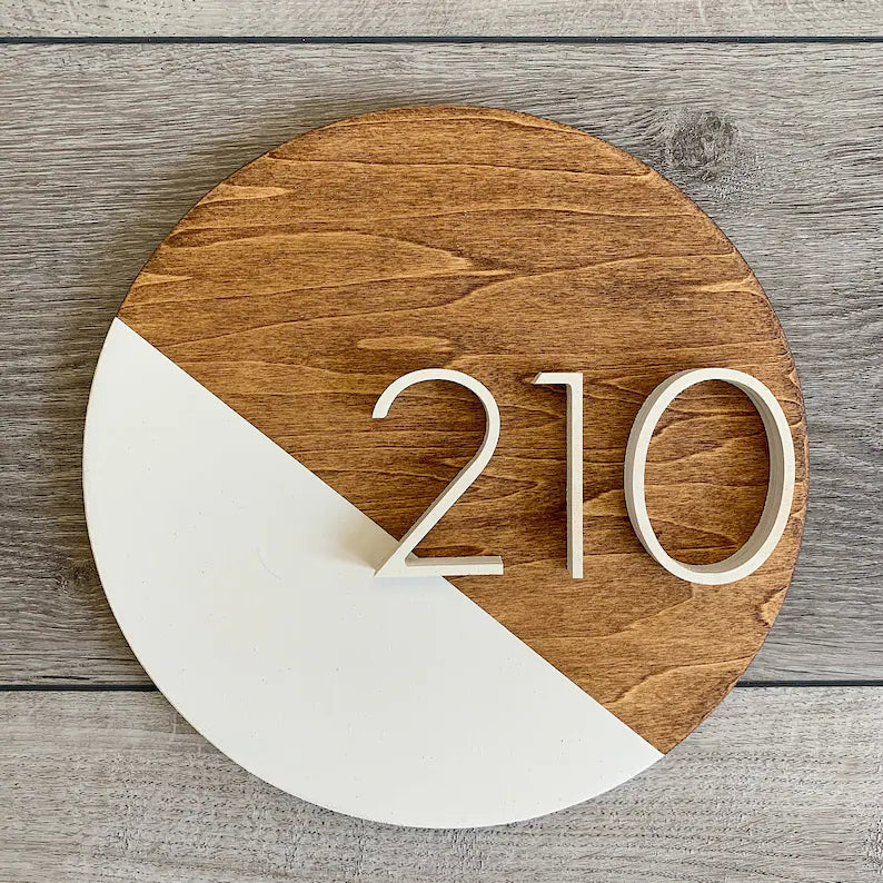 Round House Number Sign