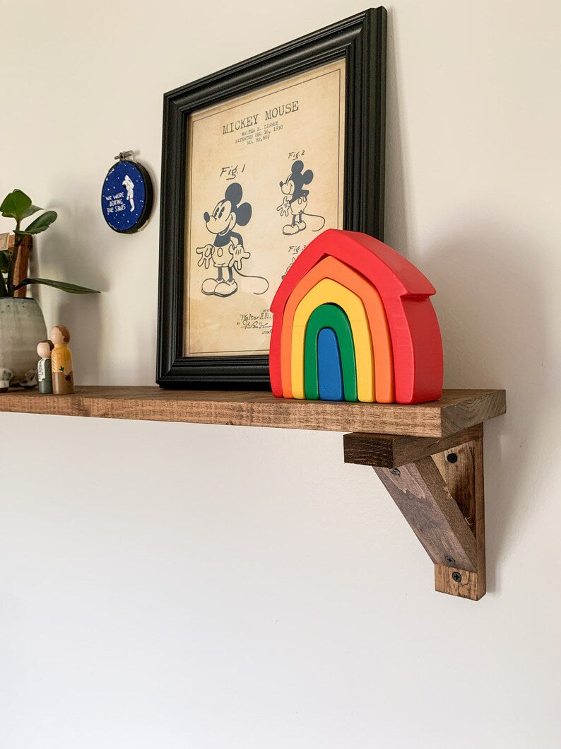 Rustic Bracket Shelf