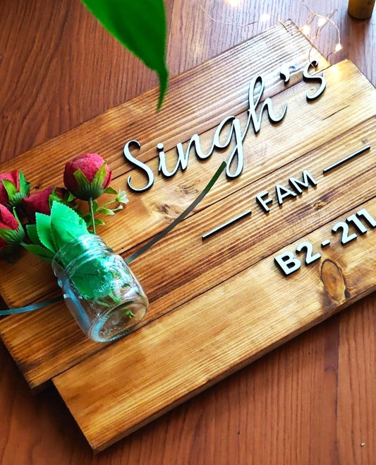 4 Plank Jar Name Plate